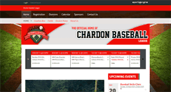 Desktop Screenshot of chardonbaseball.com