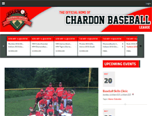 Tablet Screenshot of chardonbaseball.com